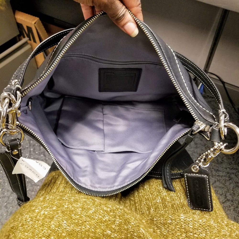 Coach Black Soho Pleated Leather Convertible Crossbody or Shoulder Bag - Picture 6 of 8